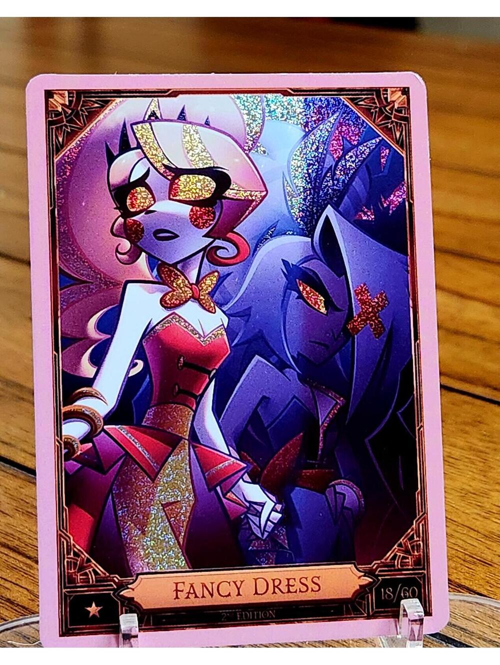 Fancy Dresses foil trading card  - Hazbin Hotel